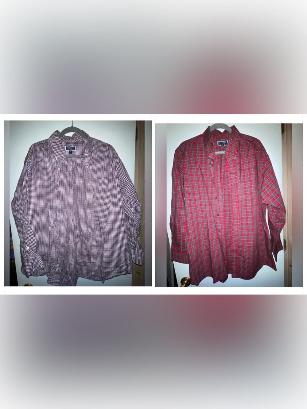 Set of 2 Club Room Checkered Button-Up Shirts